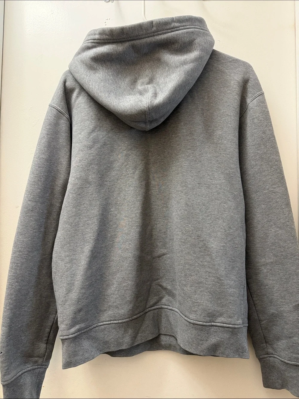 Jordan Gray Hooded Pullover with Jumpman Patch